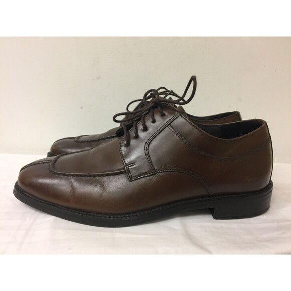Cole Hann brown dress lace up leather shoes for men size  7.5M